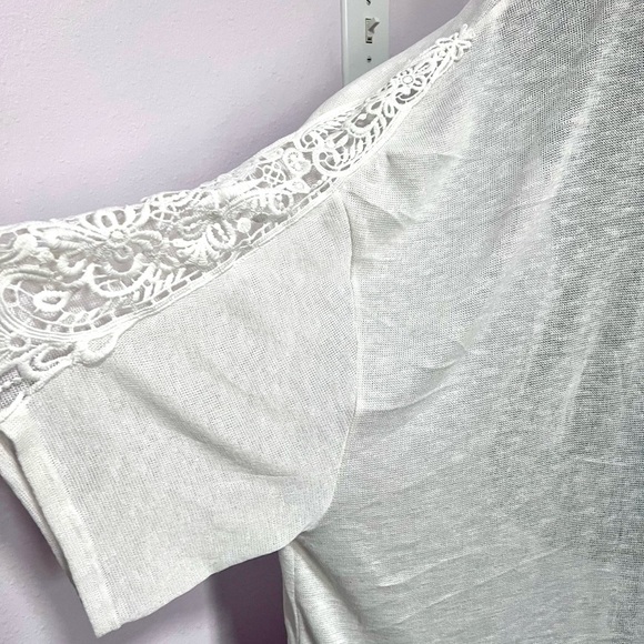 NEWH&M White Long Open-Front Cardigan - Picture 3 of 5